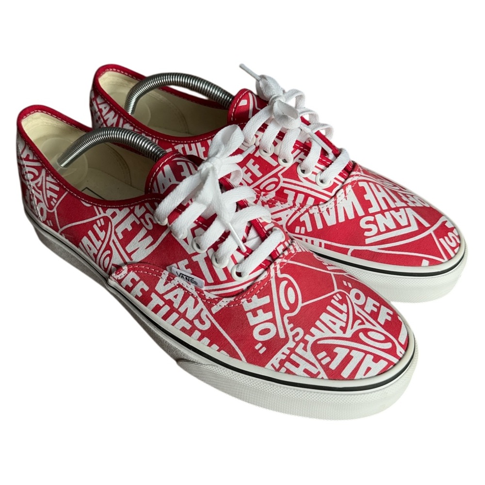VANS AUTHENTIC OTW REPEAT - RED / WHITE - SIZE 10.5